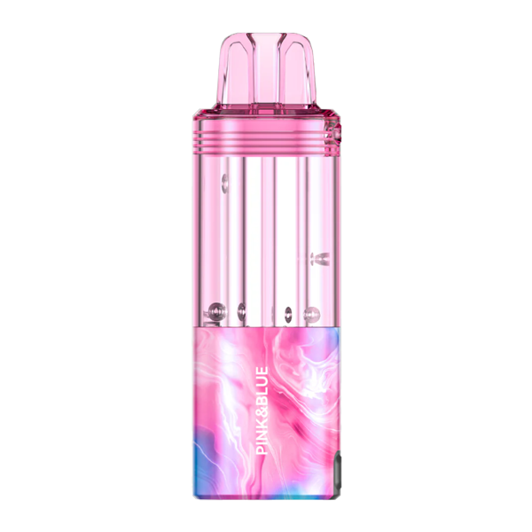 A high-resolution image showing a cross-section of a fresh, juicy peach next to a FUME PRO 30K device, illustrating the connection between real fruit and the foger juicy peach ice vape flavour.