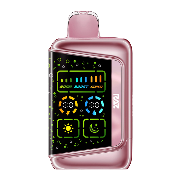 A close-up shot of a FOGER BIT 35K device in a modern setting, highlighting the sleek design and the foger vape strawberry kiwi flavor profile label