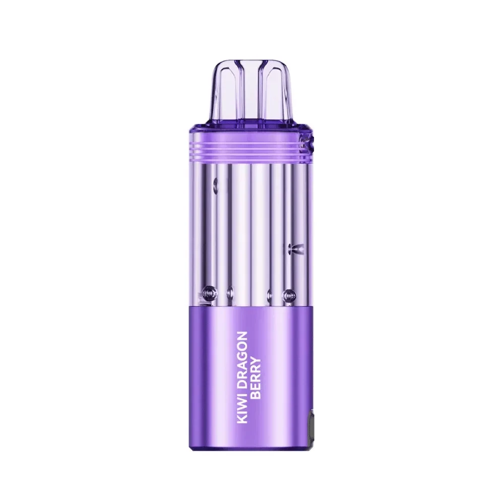 A person holding a pina colada vape disposable, showing proper inhaling technique. Alt: using pina colada vape juice disposable device correctly