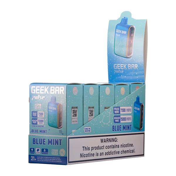 geek bars 10 pack user holding device with LED
