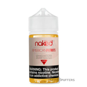 american patriots naked 100 tobacco e-juice 60ml bottle