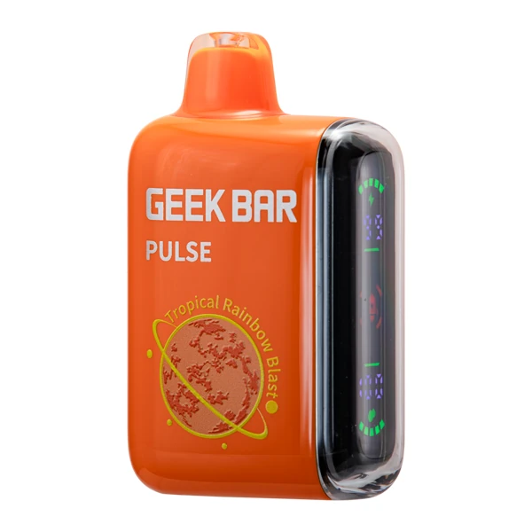 tropical rainbow blast geekbar Pulse device showcasing its vibrant gradient design